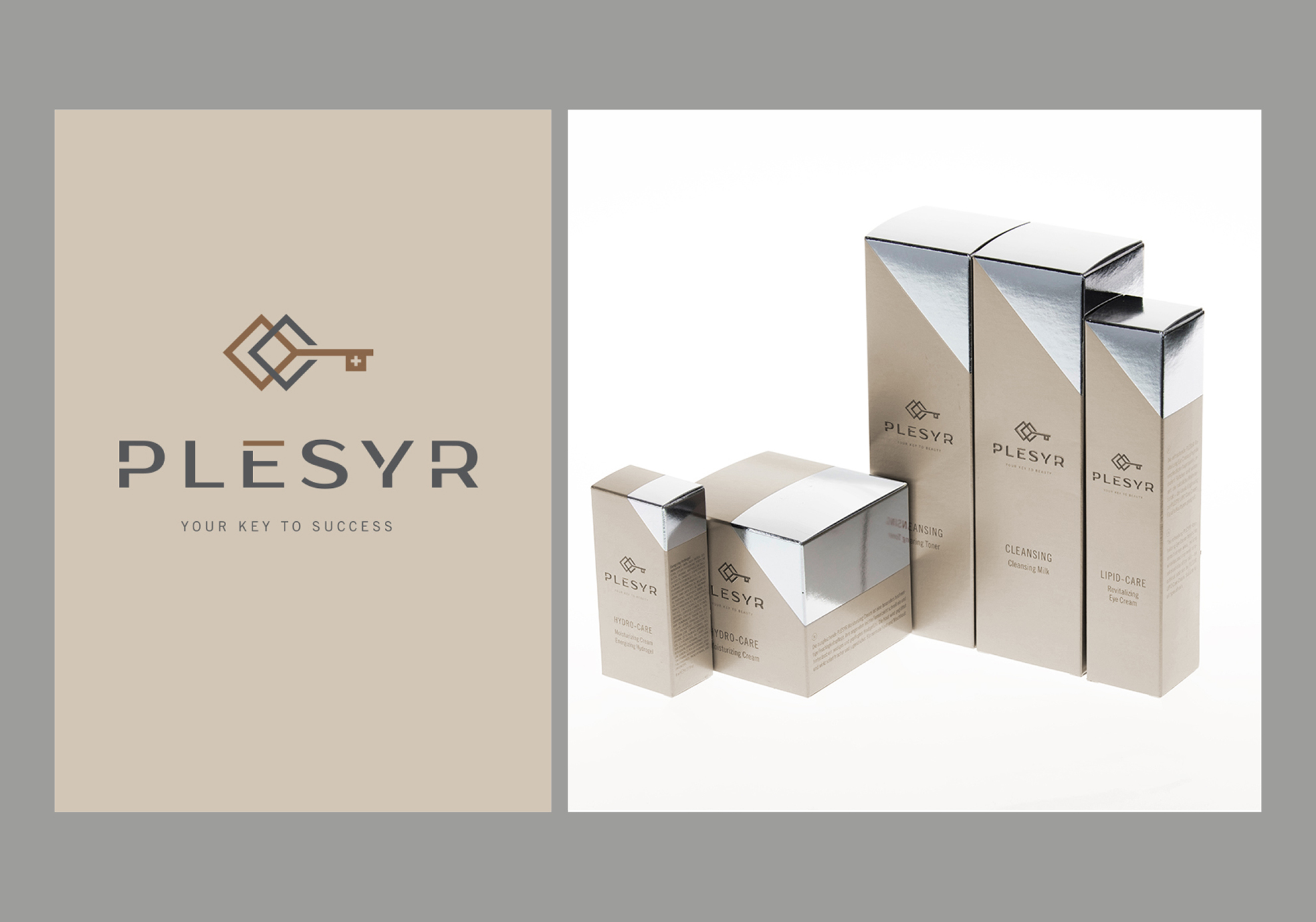 Logo und Packaging Design Plésyr Cosmetics